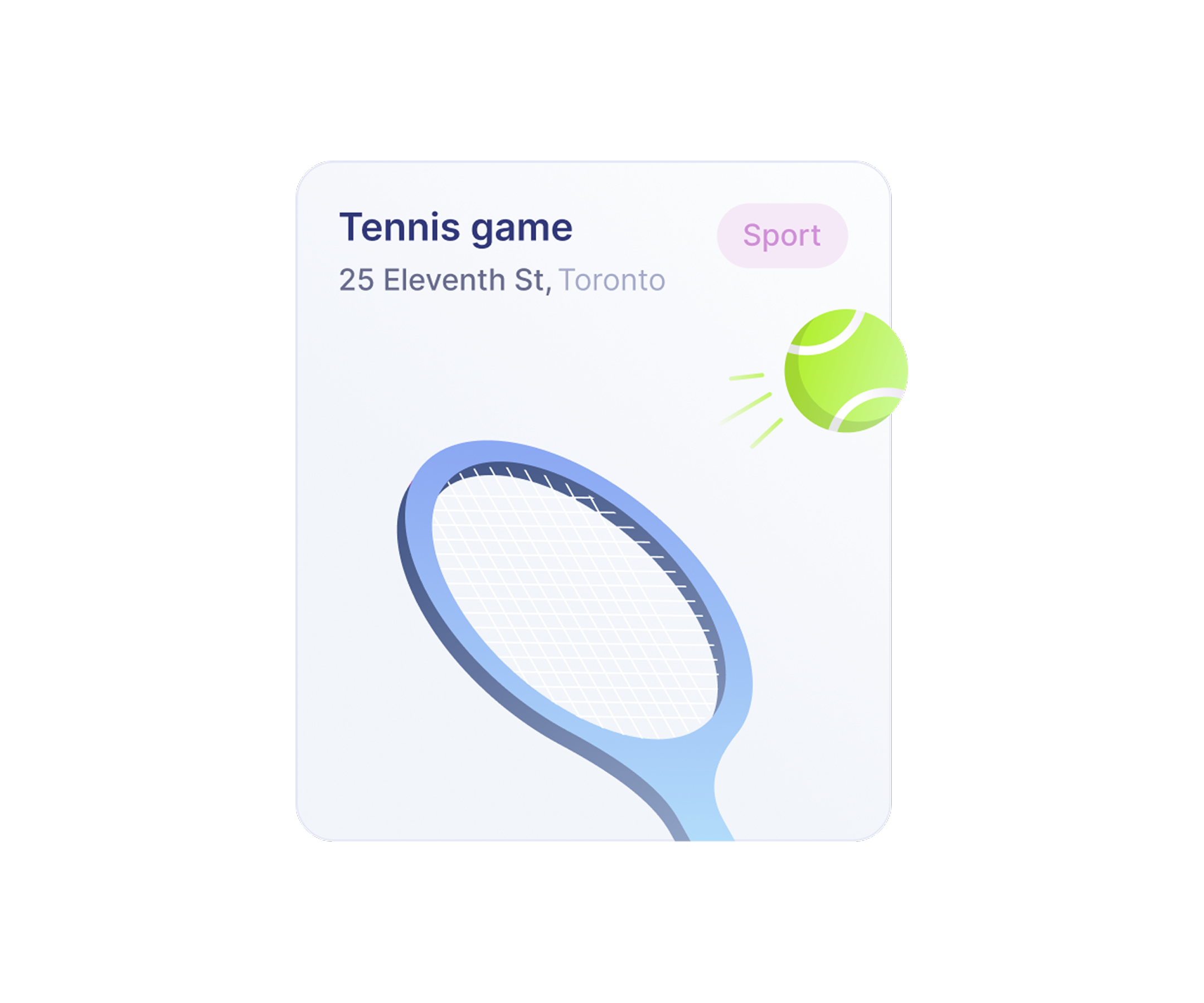 Event: tennis game
